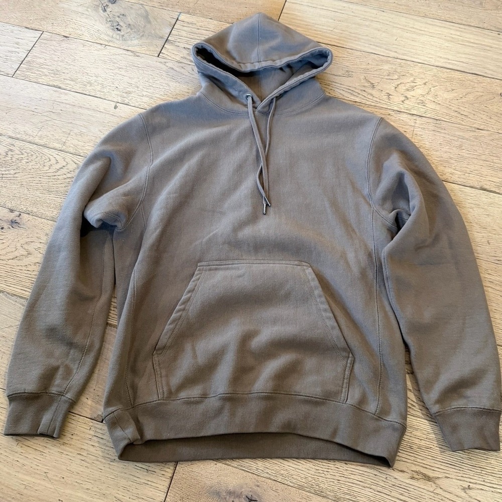 Maison Article Shoe Palace Hoodie Brown Fleece Pullover Large L Solid (1226)‎